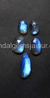 Blue Labradorite Rose Cut Slices